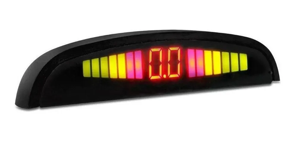 Sensor Estacionamento Ré 4 Sensores Display Led Sinal Sonoro