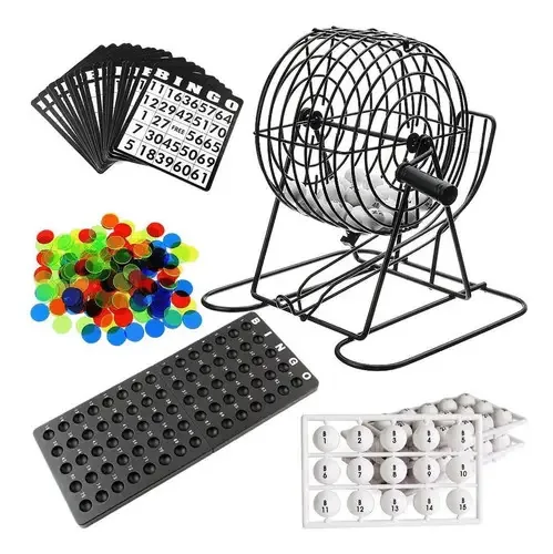 Jogo De Bingo Completo 18 Cartelas Roleta E Fichas Ref909