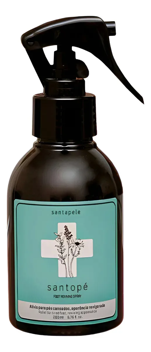Santopé Borrifador Antifadiga Antiodor Para Pés Santapele Refrescante Ativador Da Circulação 100% Vegano - 200ml