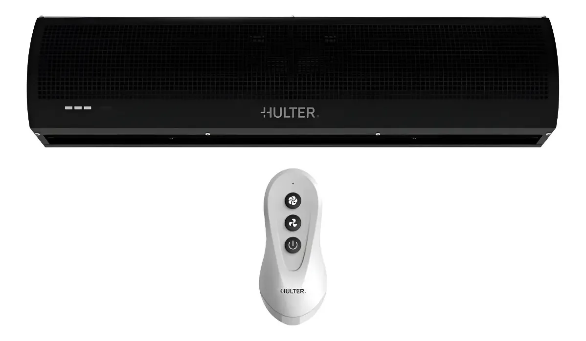 Cortina De Ar Hulter 150 Cm Com Controle Preta