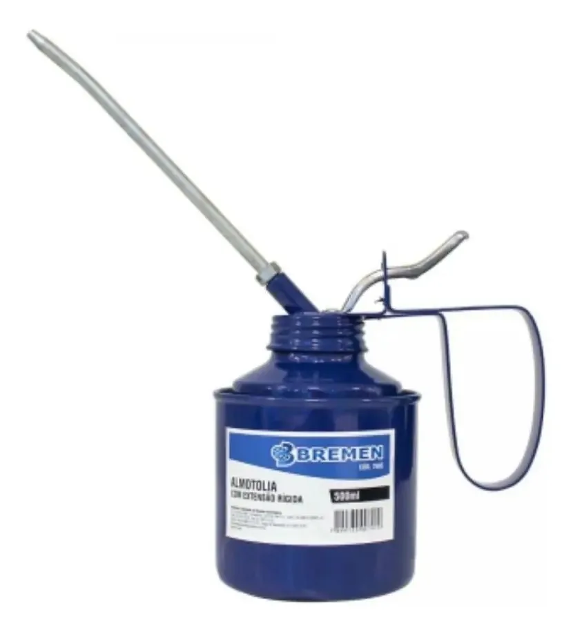 Almotolia Metálica Bico Rígido 500 Ml Bremen