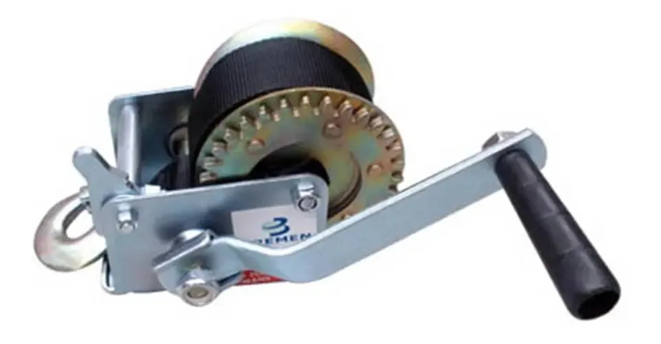 Guincho Manual Carretilha 810kg Com Fita 8mts 3389 Bremen
