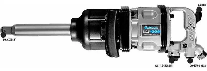 Chave Parafusadeira Impacto Pneumática 1 Pol 5200nm Bremen