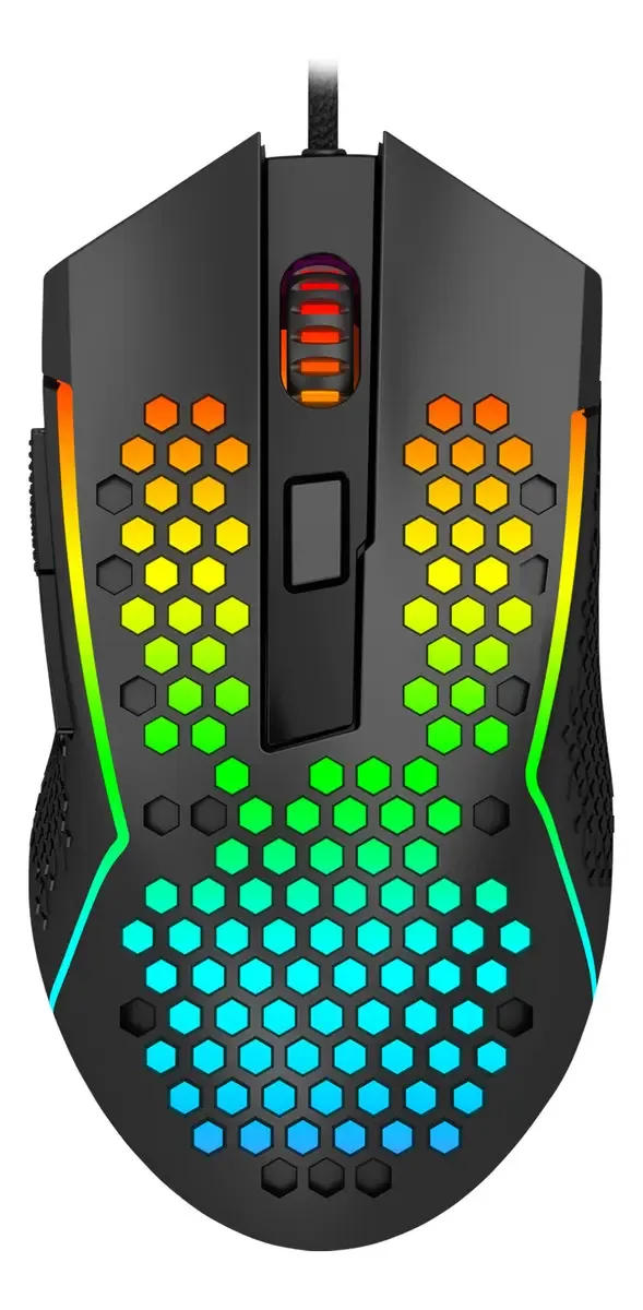 Mouse Gamer Redragon Reaping Plus V2 com 52000 DPI e RGB