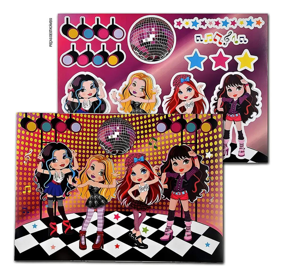 Baladinha Painel Decorativo + Enfeites