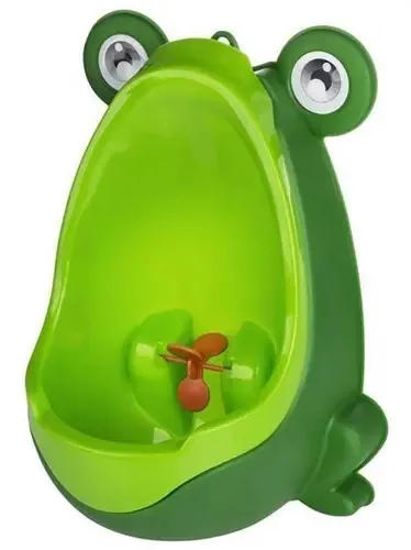 Mictório Infantil Rã Open Trade Verde 600mL Ventosas 6-12 Meses