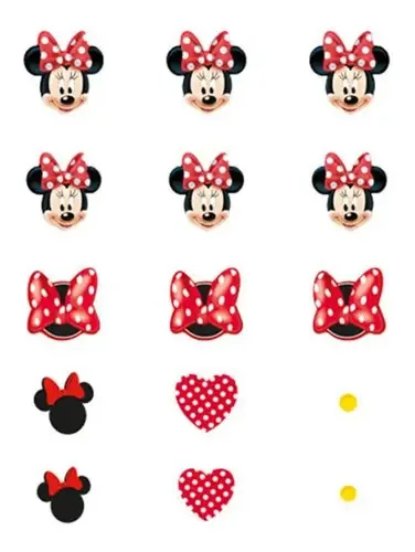 Confete De Papel Red Minnie