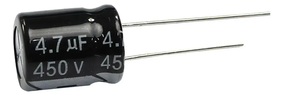 Kit 10 Capacitores Eletrolíticos ChipSCE 4,7uF 450V 105°C Radial