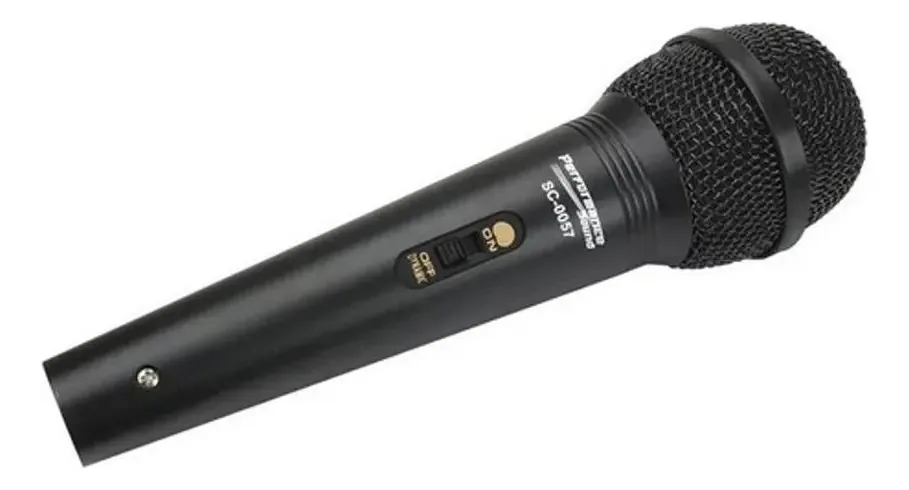 Microfone Dinâmico Performance Sound Profissional + Cabo