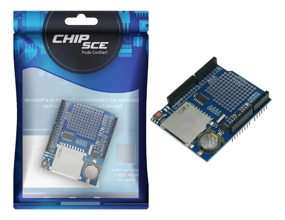 Módulo Data Shield Datalogger Xd-204 Automação Robótica