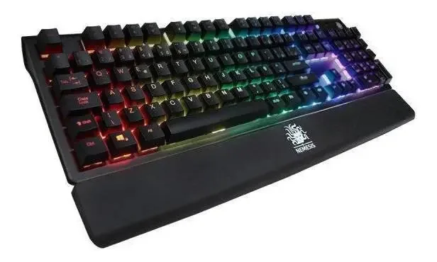 Teclado Mecânico Gamer Nemesis Nmx RGB Respingo Resistente QWERTY