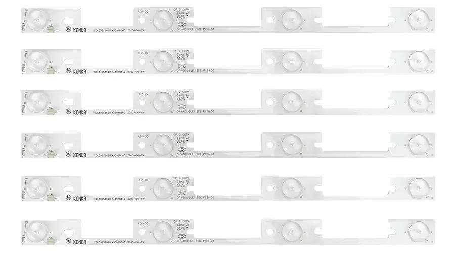 Kit 6 Barras Led ChipSCE Compatível TCL Toshiba 40L2400 40L5400