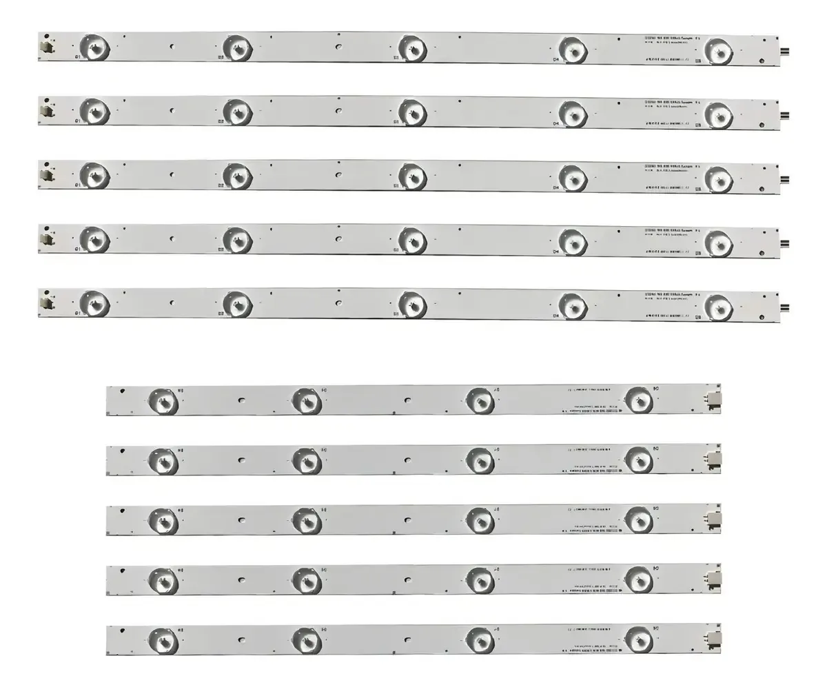 Kit 10 Barras Led 3v Tv 42 Compatível Tc42as610b