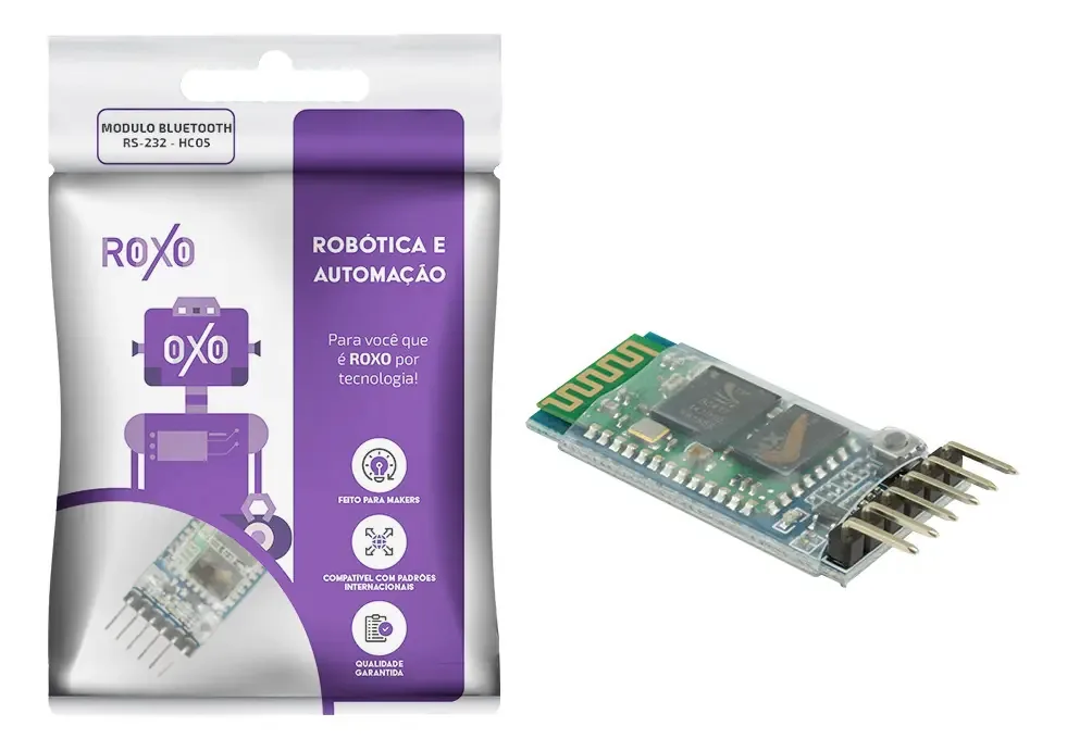 Módulo Bluetooth Hc-05 Rs232 - Roxo
