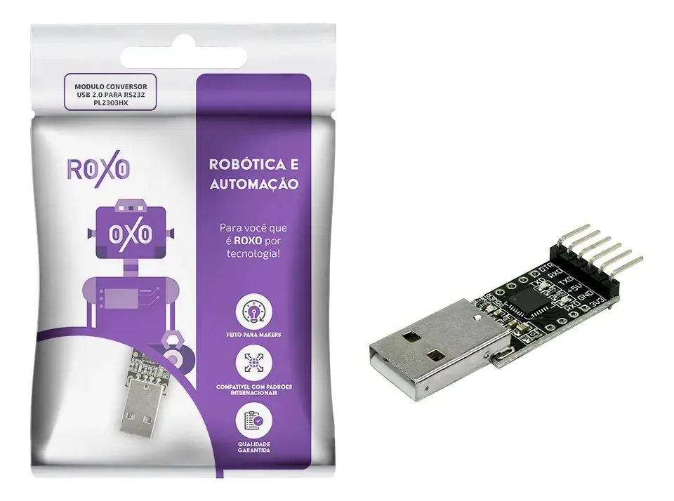 Conversor Usb Serial Rs232 Pl2303hx - Roxo