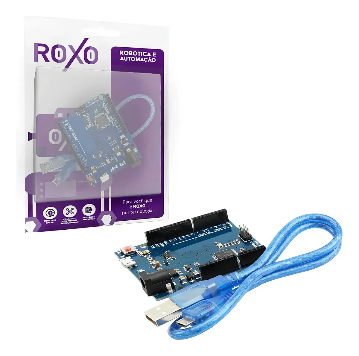 Placa De Microcontrolador Roxo Leonardo