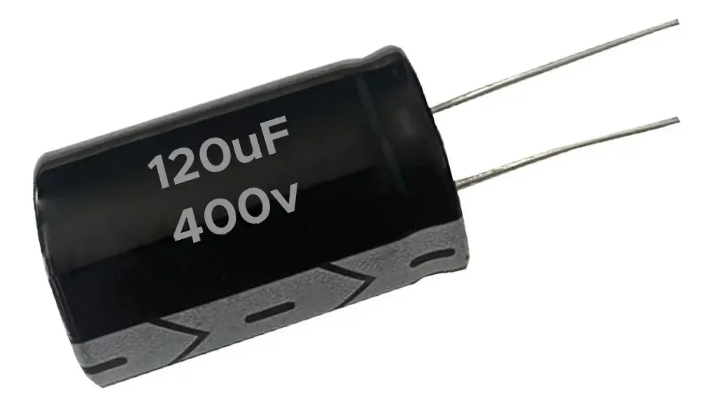 Kit 5 Capacitores Eletrolíticos 120uF 400V 105°C ChipSCE
