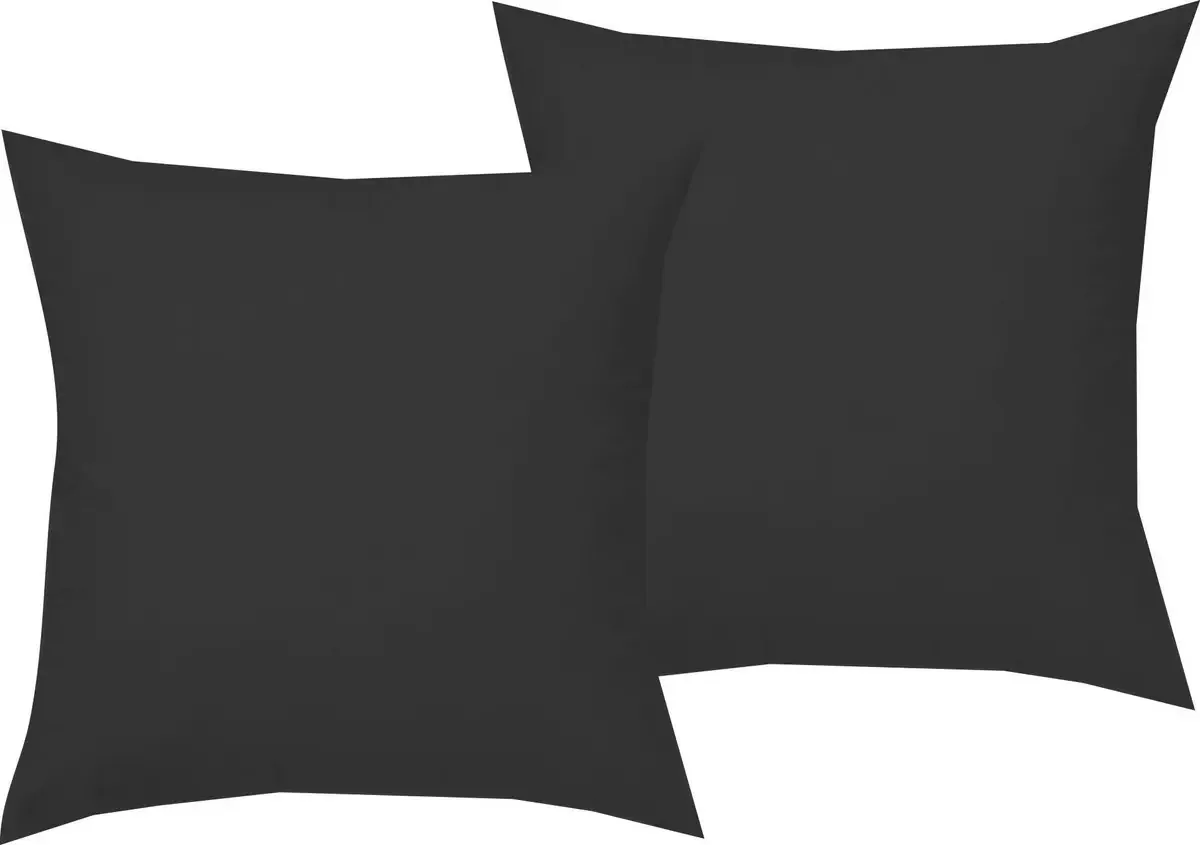 Kit 2 Almofadas Lisas Decorativa De Microfibra 40x40 Preto