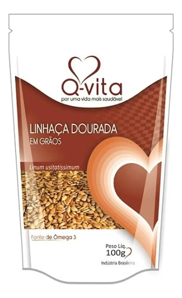 Grãos De Linhaça Dourada 100g Qvita