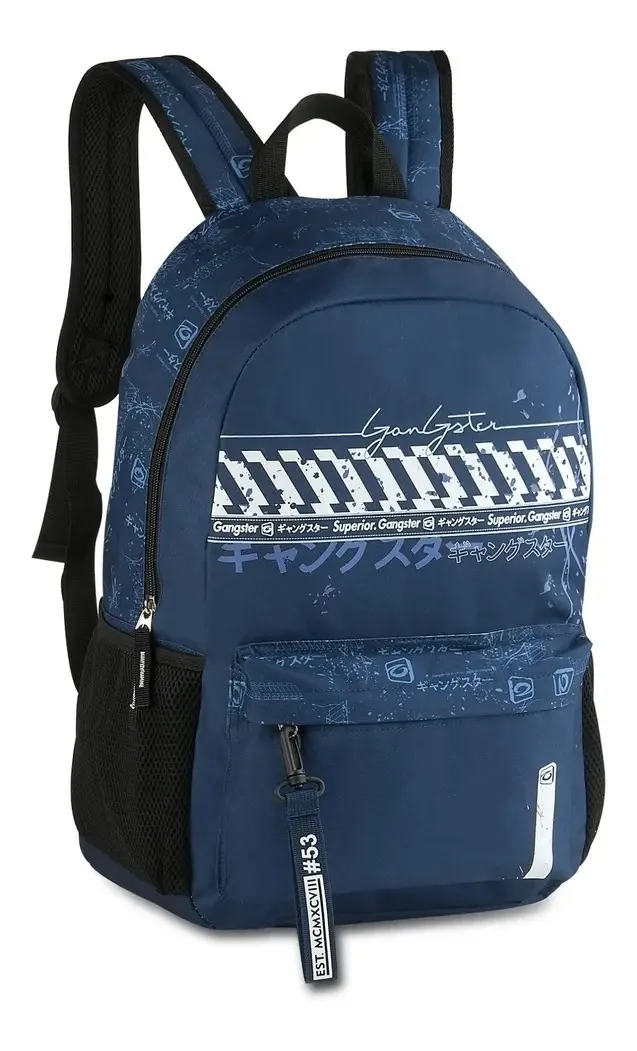 Mochila De Costas Gangster - Azul - Clio Style