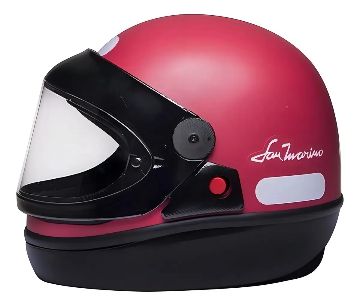 Capacete Integral San Marino Colors Vermelho Fosco Tamanho 60