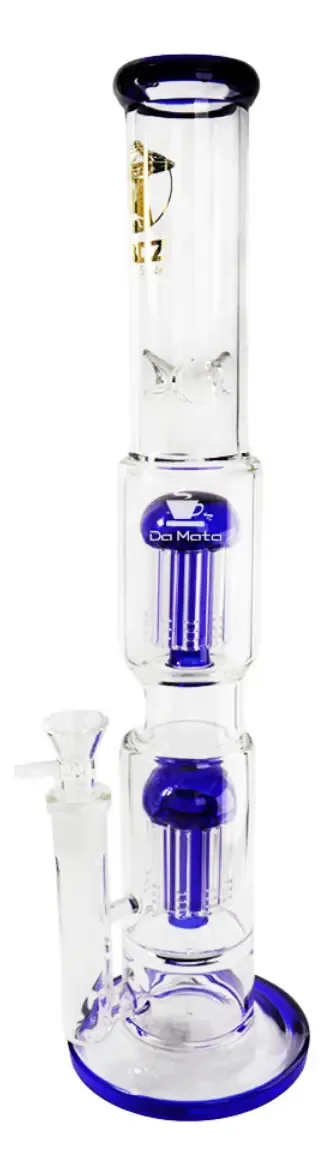 Bong Abduzido Gold Line Tree Ice 2 Cor Azul-escuro