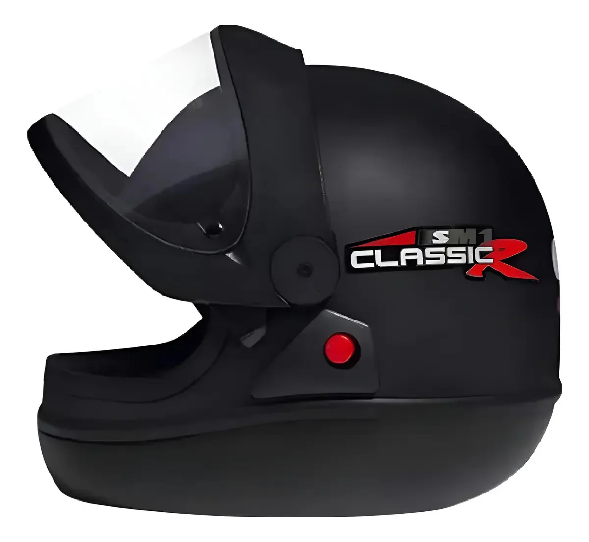 Capacete Integral San Marino Grafic Preto Fosco para Moto, Tamanho 56