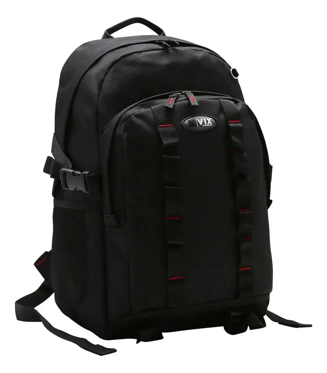 Mochila Escolar Casual Grande Reforçada De Fábrica Cor Mochila Escolar Preta