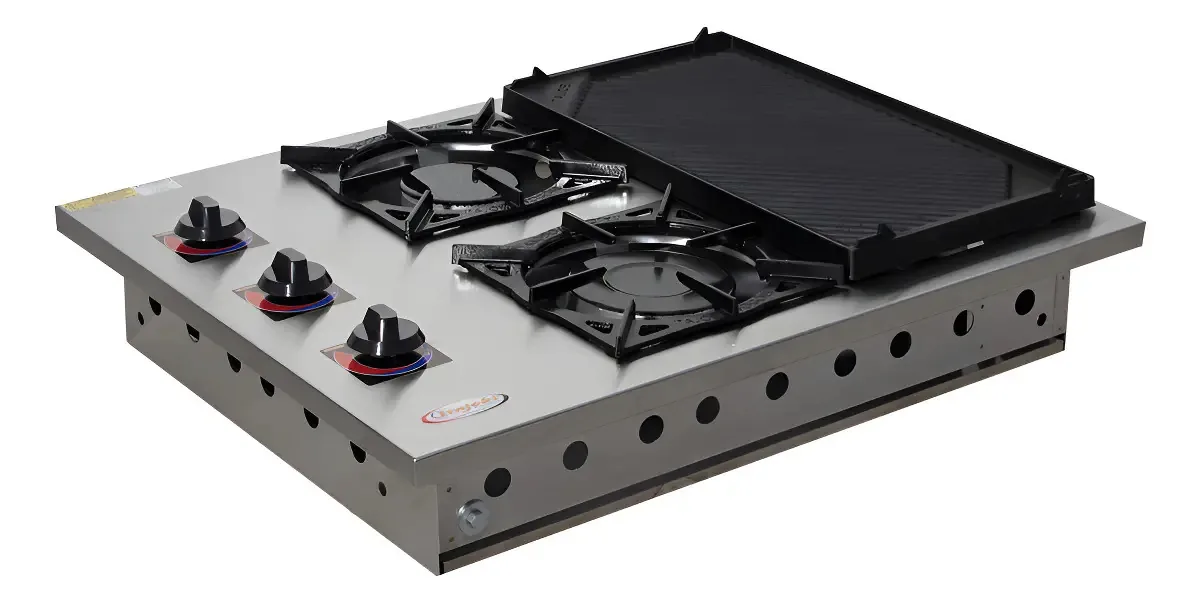 Fogão Cooktop 2 Bocas Itajobi Fogões Chapa Inox Embutir Ferro Fundido