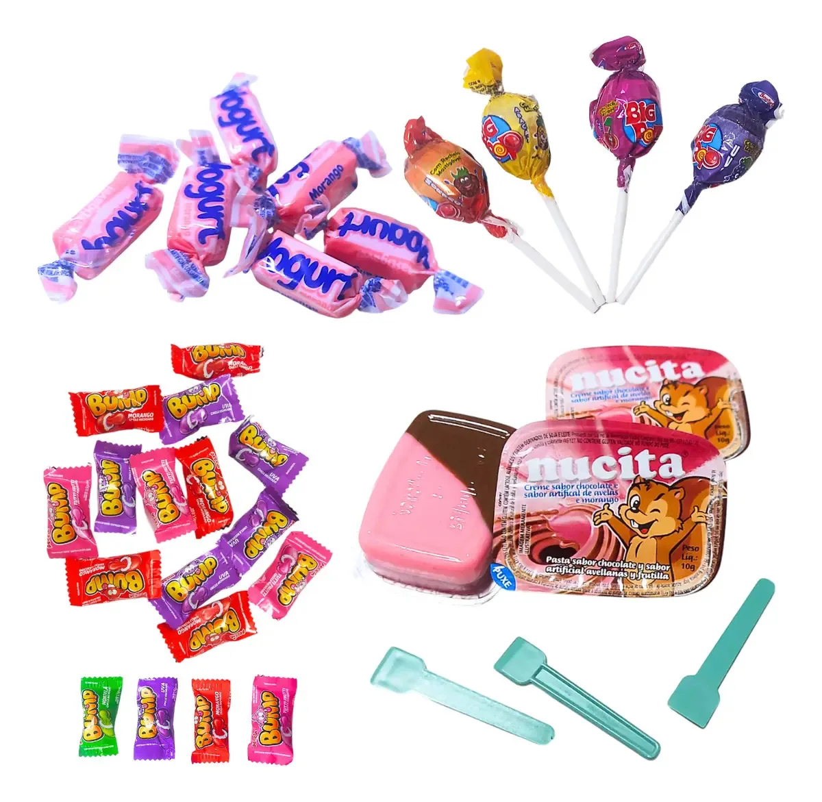 Kit 100 Doces De Festa Lembrancinha Aniversário Guloseimas