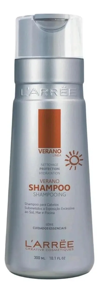 Shampoo Para Cabelos Com Exposição Sol Vegano Verano Larree