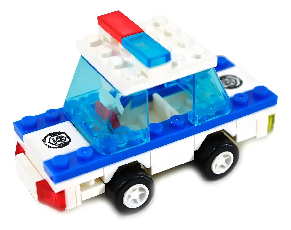 Brinquedo Carrinho Blocos De Montar Polícia 57