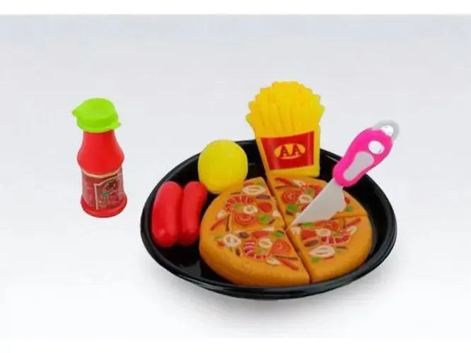 Kit Cozinha Plástico 10 Peças - Hora Da Pizza