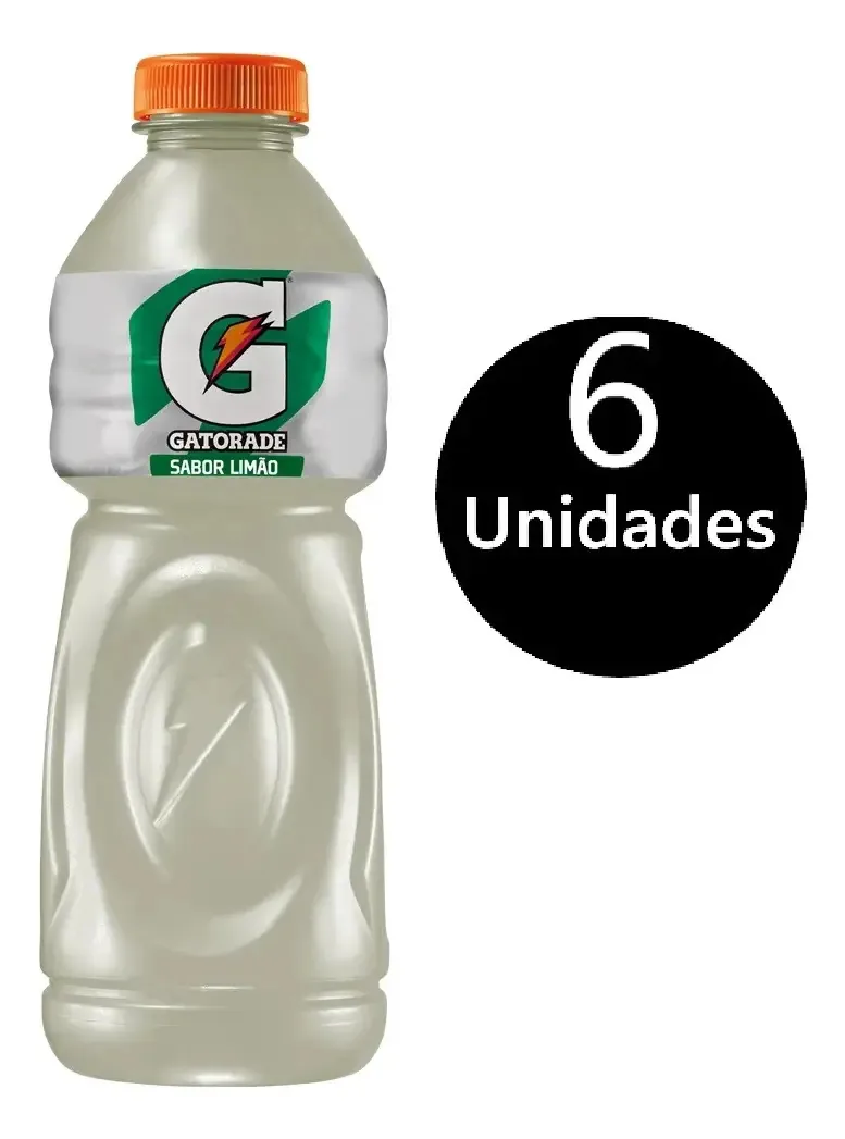 Pack Com 6 Gatorade Sabor Limão 500ml