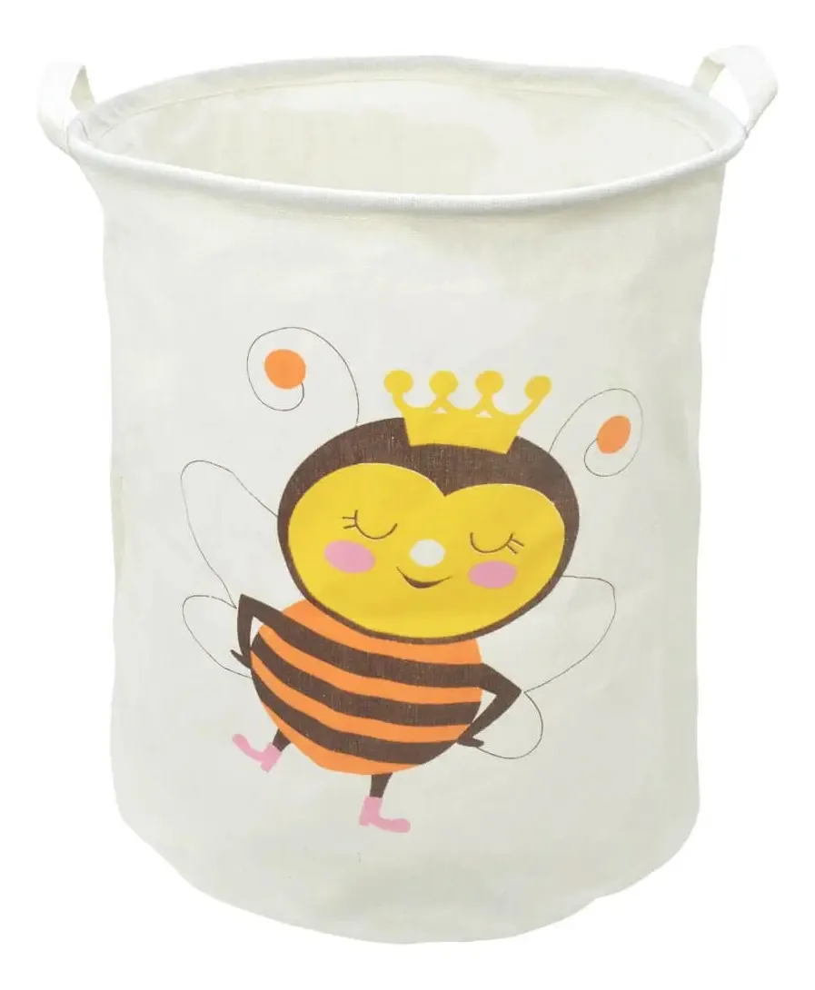 Cesto Organizador Roupa E Brinquedos Dobrável Animais Abelha