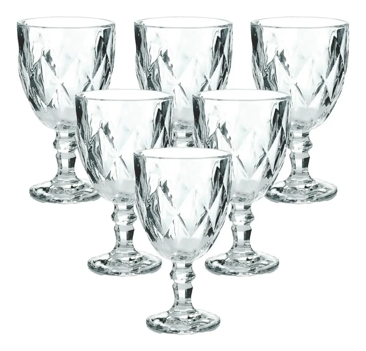 Conjunto De Taças Transparente 300ml 6 Peças
