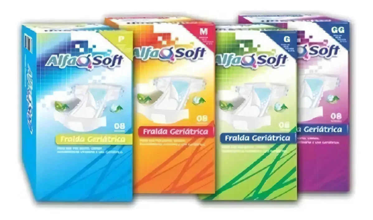 Fraldas para adultos descartáveis Alfasoft Mais Conforto x 8 u