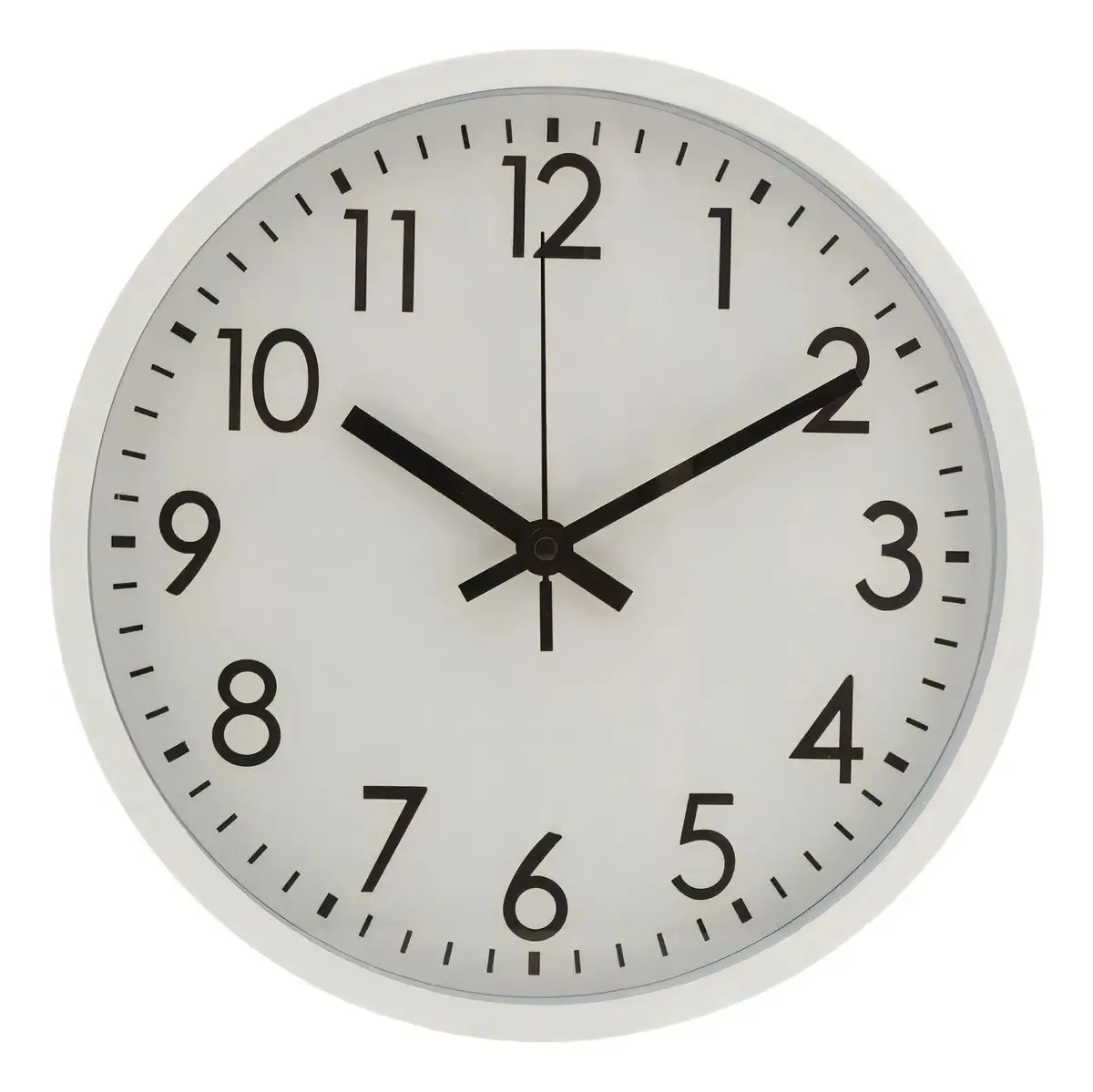 Relogio Parede Plastico Basic Branco 25.4x3.8cm 1500 Lyor