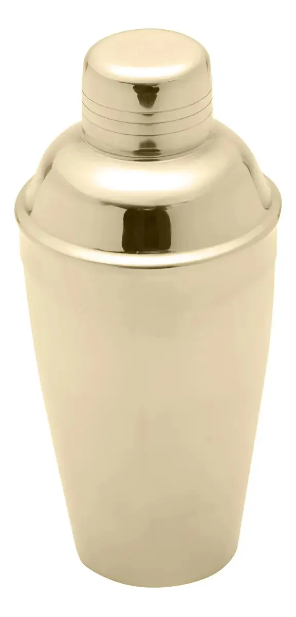 Coqueteleira De Aco Inox Dourada 500ml Lyor