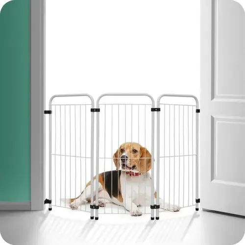 Cercado Para Cachorro Grades Para Caes Portátil Branco Max