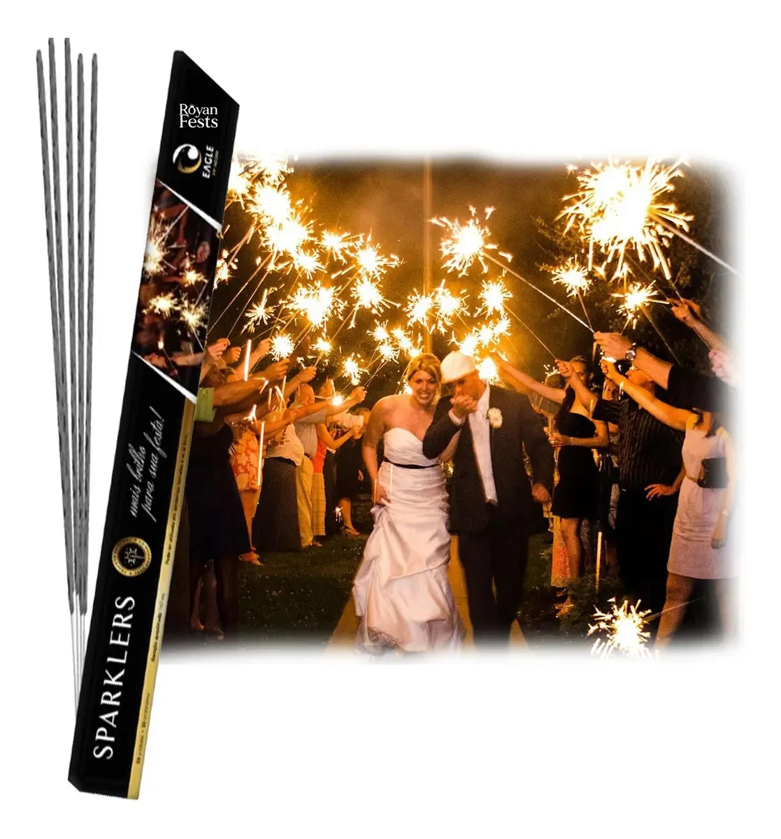 20 Velas Sparklers 60 Cm Faisca Estrelinha Casamento Indoor