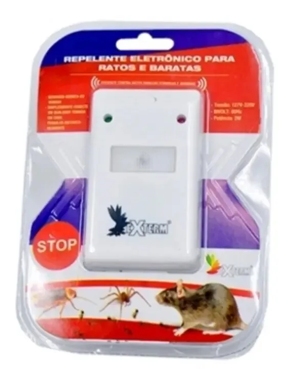 Repelente Elétrico Bivolt Ratos Baratas Aranhas E Formigas