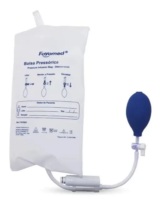 Bolsa Pressórica Pressurizadora Sem Manômetro 1000ml Foyomed