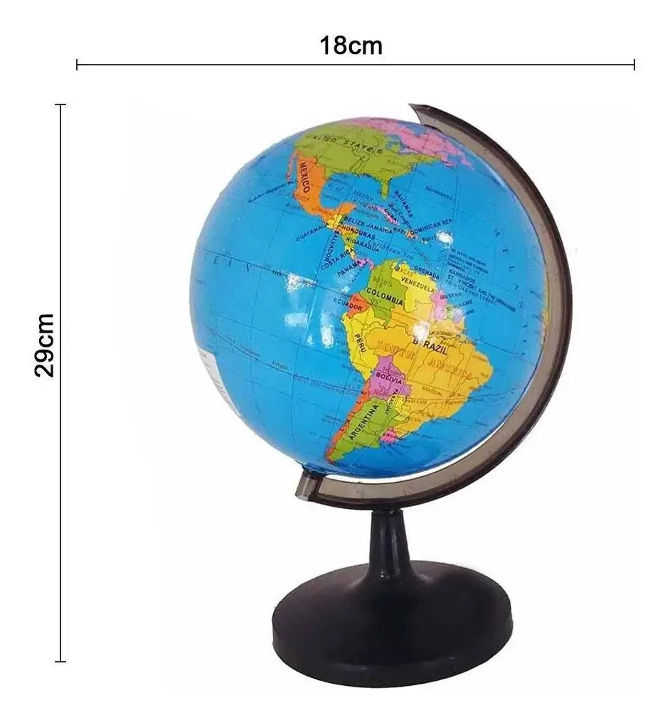 Globo Terrestre De Mesa 18cm Vmp