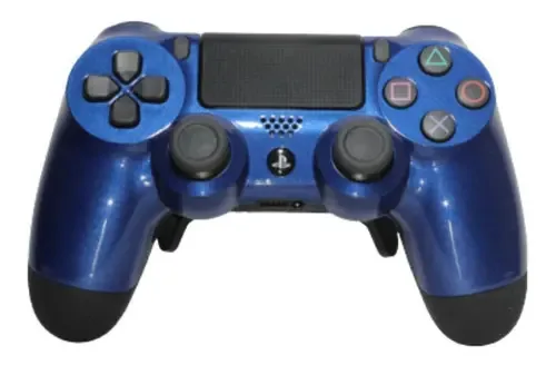 Controle Stelf Ps4 Com Grip Metal Blue