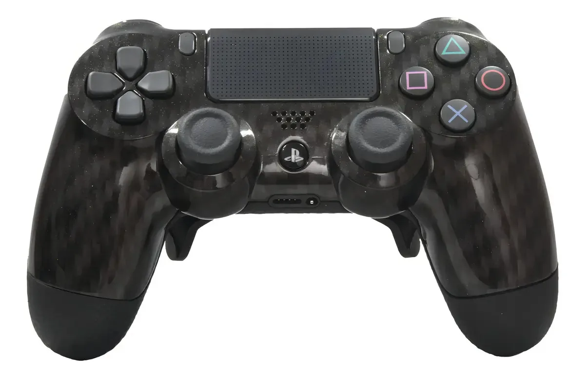 Controle Stelf Ps4 Black Carbon Casual Controle Sem Paddles