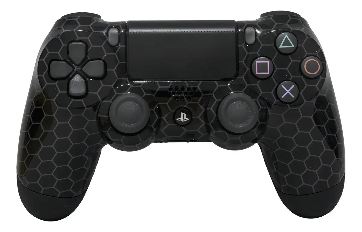 Controle Stelf Ps4 Black Hive Casual Controle Sem Paddles