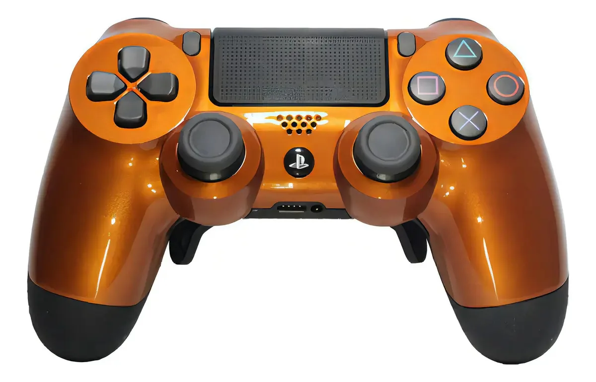 Controle Stelf Ps4 Metal Rust Casual Controle Sem Paddles