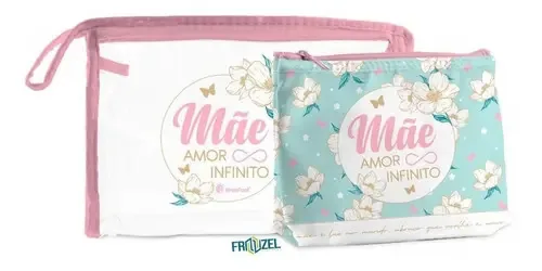 2 Necessaire - Mae Amor Infinito - Brasfoot