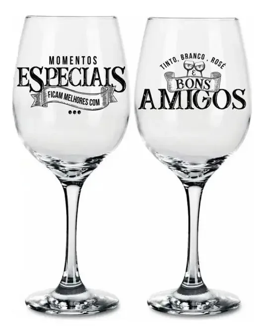 Jogo 2 Taças Vinho Momentos Especiais